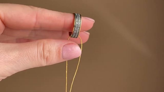 Кольцо с молитвой «Царю небесный» серебро/золочение 17 размер смотреть онлайн