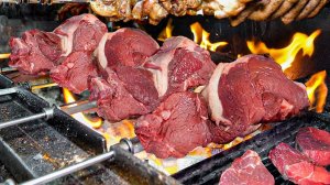 ЛУЧШИЕ 5 блюд из говядины, приготовленных на угольном гриле — корейская уличная еда.