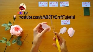 How To Make David Austin Rose From Crepe Paper - Craft Tutorial