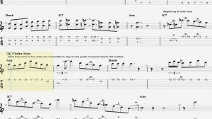 Django Reinhardt - Minor Swing Full Transcription for guitar (guitar solo + violin solo)