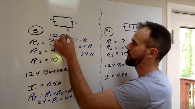How to find an unknown resistor when you have the total. смотреть онлайн