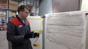 Имитация декоративной штукатурки "под дерево"
