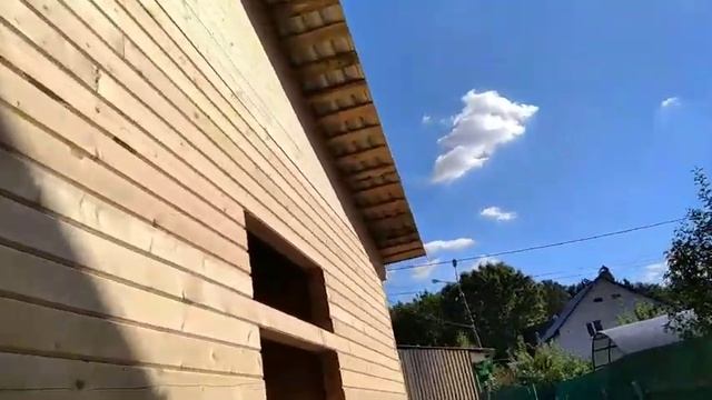 Дом построен из проф бруса 145*195 по индивидуальному проекту в г. Видное август 2020 г. смотреть онлайн