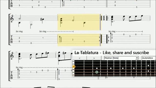 Tourdion ( Medieval french dance ) - Guitar TAB tutorial смотреть онлайн