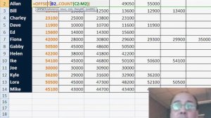 Excel - INDEX & OFFSET functions for grabbing the last value in Excel | Dueling Excel - Episode 995