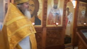 Поздравление батюшки с Днём Рождения от воспитанников Воскресной школы.