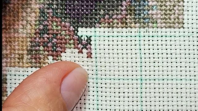 Процесс вышивки крестом?//Cross-stitch