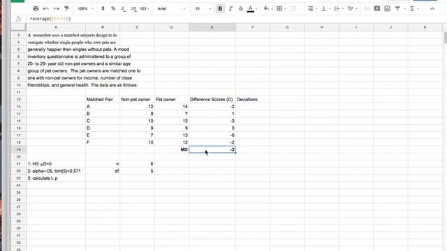 Gravetter & Wallnau Ch 11, problem 20 solution excel смотреть онлайн