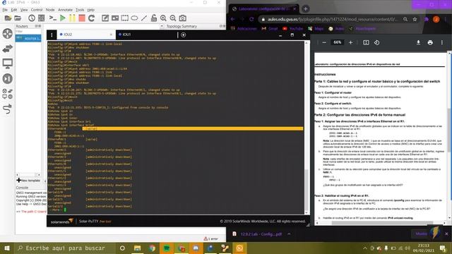Lab IPv6 GNS3 12.9.2 смотреть онлайн