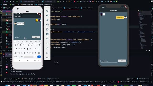 Demo video of a chat app using CometChat in Flutter смотреть онлайн