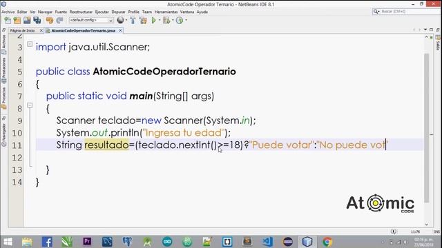 1. Operador Ternario en Java смотреть онлайн