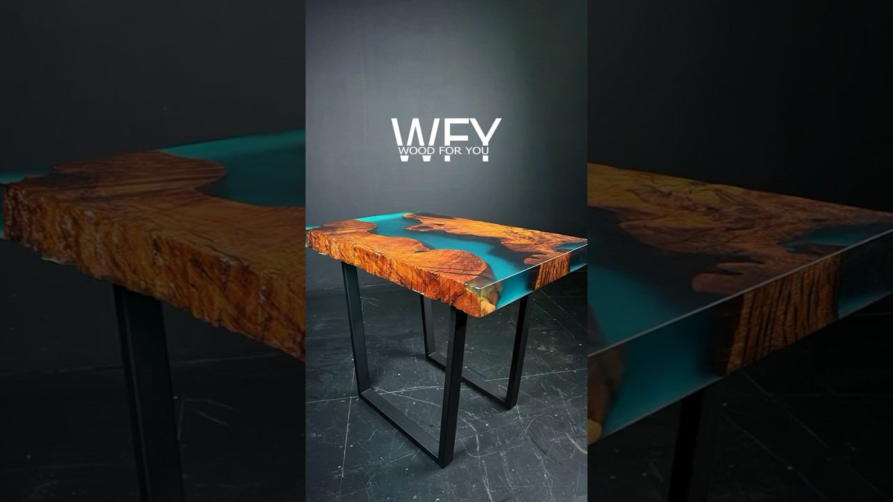 Новый взгляд на столы из массива и смолы?!) #слэб #стол #wood #epoxy #столизслэба