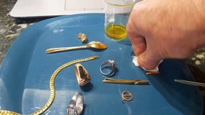 Секрет хлорного золота, приготовление,тест на золото.