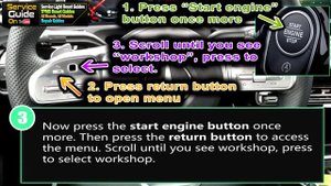 MERCEDES GLB 2019 2020 2021 - Service Light Reset