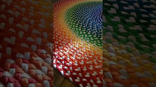 Crochet Rug/scrap yarn pattern смотреть онлайн