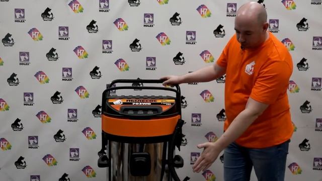 Пылесос 703WD 3-х турбинный, объем контейнера 70 л. смотреть онлайн