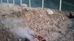 В палатке на берегу Ирганайского водохранилища