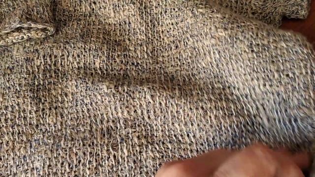 Отзыв о пряже лён с хлопком. Полотно не колючее. смотреть онлайн