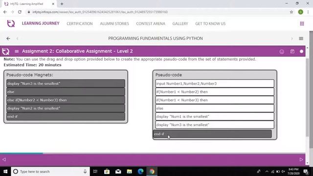 INFYTQ Python assignment-2 Day-1