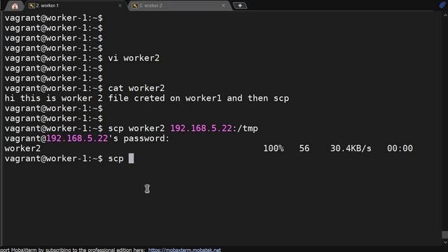 how to copy data from 1 server to another server using scp command in redhat Linux operating system смотреть онлайн