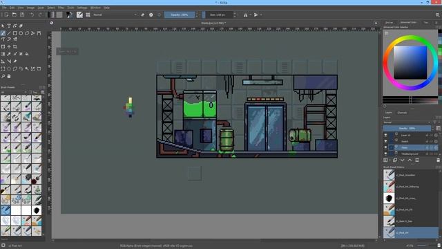 Pixel Art Animation In Krita 4.3 (timelapse) смотреть онлайн