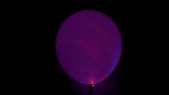 Разноцветный светящийся гелиевый/воздушный шар. смотреть онлайн