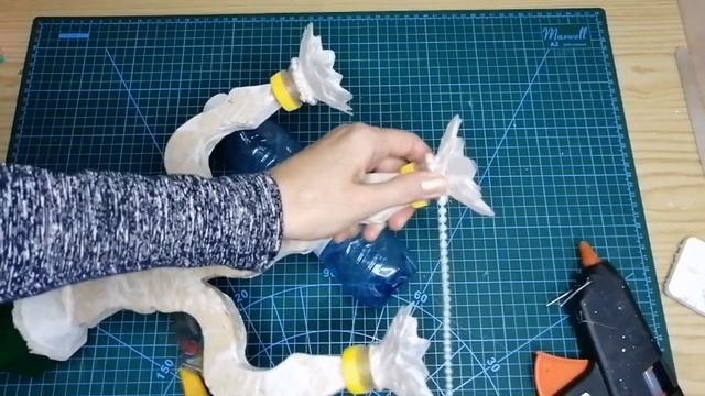 Идея!? Поделка из мусора и холодного фарфора! Шикарный конделябр ?