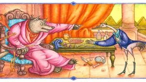 БАСНЯ, ВОЛК И ЖУРАВЛЬ, КРЫЛОВ И.А.