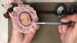 Брошь ручной работы с камеей I Как сделать брошь с камеей