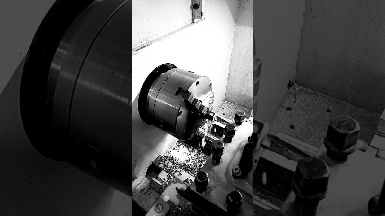 Токарный ЧПУ станок. смотреть онлайн