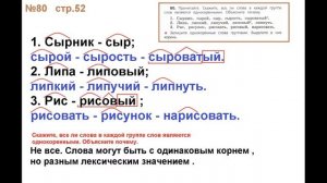 ГДЗ РУССКИЙ ЯЗЫК УПРАЖНЕНИЕ.80 КЛАСС 4 КАНАКИНА ЧАСТЬ 1