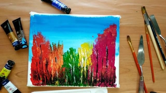 Мастер-класс "Картинки осени" - В багрец и золото одетые леса... смотреть онлайн