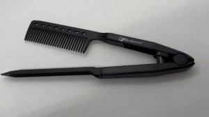 Расческа для выпрямления волос , цвет черный Gera Professional