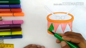 КАК НАРИСОВАТЬ БАРАБАН/HOW TO DRAW DRUM/BARABAN RASM CHIZISH/БАРАБАНДЫН СУРОТУУН ТАРТУУ/СУРЕТ САЛУ
