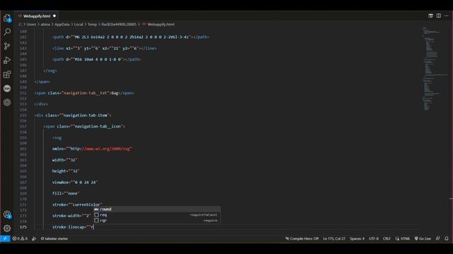 Beginner's Guide to Creating a Text Tab-Menu Bar using HTML, CSS, and JavaScript | @Webappify |#htm