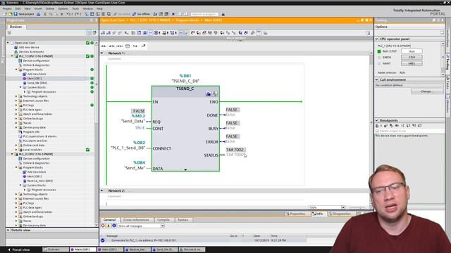 TIA Portal: Open User Communication TSEND_C + TRCV_C / Easiest PLC-PLC Communication