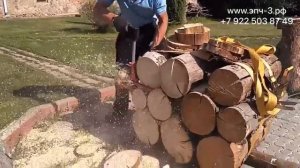 Распиловка дров из штабеля ✅