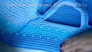 Люлька из Трикотажной пряжи "Kotonitka" крючком из трикотажной пряжи