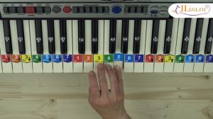 Спят усталые игрушки на пианино для детей .Ноты цифрами