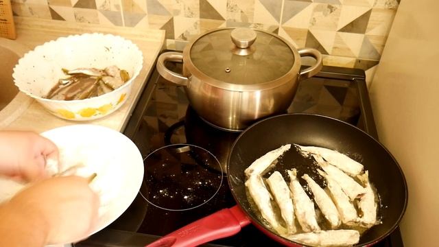 Корюшка жареная в сметане.Топ рецепт ужина.