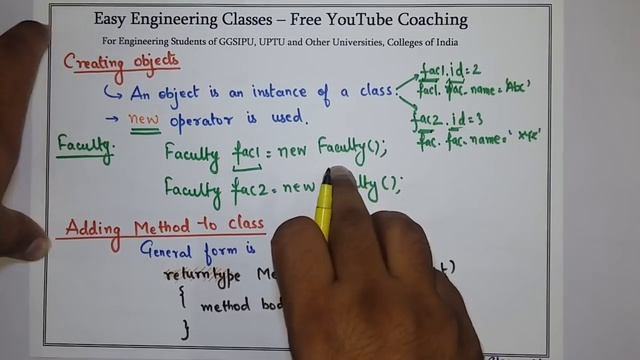 L27: Classes, Objects and Methods in Java | Introduction | Example | Java Programming Lectures Hind смотреть онлайн