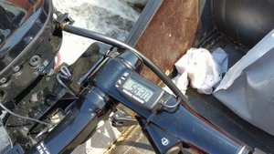 Solar-420K + Suzuki DF9.9BS  замер максимальных оборотов