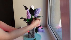 Чтобы сирень не завяла, я её съем ! 3.часть Сирень из зефира. Разрез. Syringa.