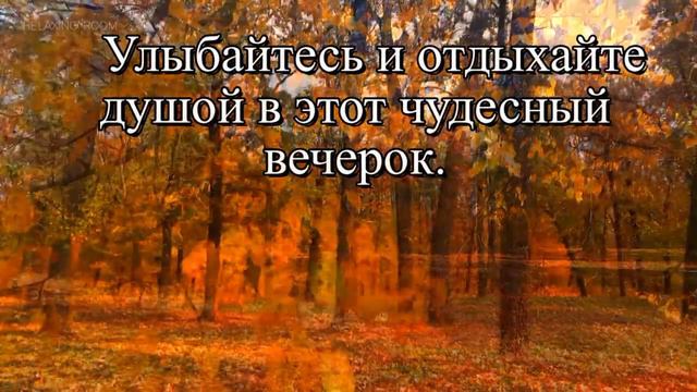 Желаю всем хорошего вечера ! видеооткрытки анимация