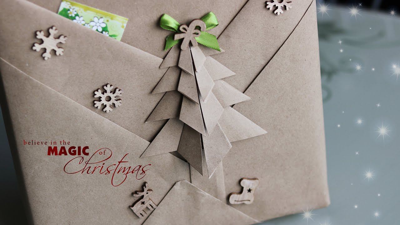 3D упаковка подарка на Новый год. Как необычно упаковать подарок? How Do I Pack A Christmas Present?