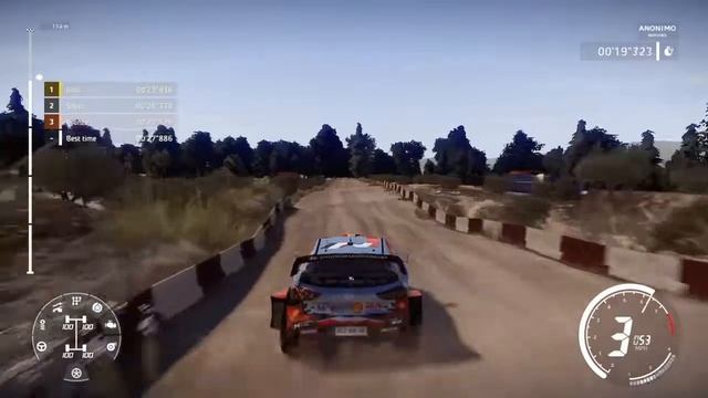 WRC 9 Training D2 Challenge Gold  Test Area Gold Hyundai i20 WRC WRC9 Training D2 Challenge Gold
