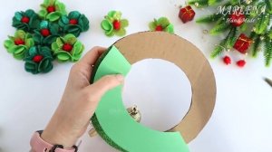 НОВОГОДНИЙ? РОЖДЕСТВЕНСКИЙ ВЕНОК на дверь ? Новогодний декор МК