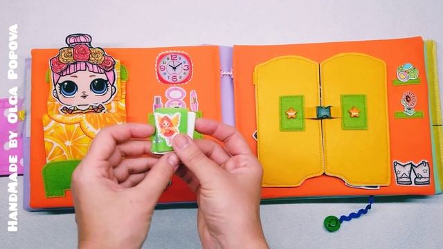 Кукольный домик в книжке для Сонечки #ручнаяработа