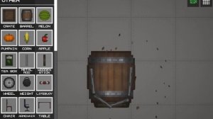 я хз что снимать вот вам как сделать бочку в которую можно положить предметы в melon Playground