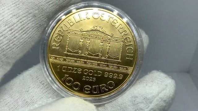 Золотая монета Филармоникер 31,1г Австрия